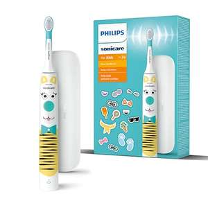 Philips Sonicare for Kids Electric Toothbrush - Design a Pet Edition Power Toothbrush with Pet Themed Sticker Sheets & Slim Travel Case