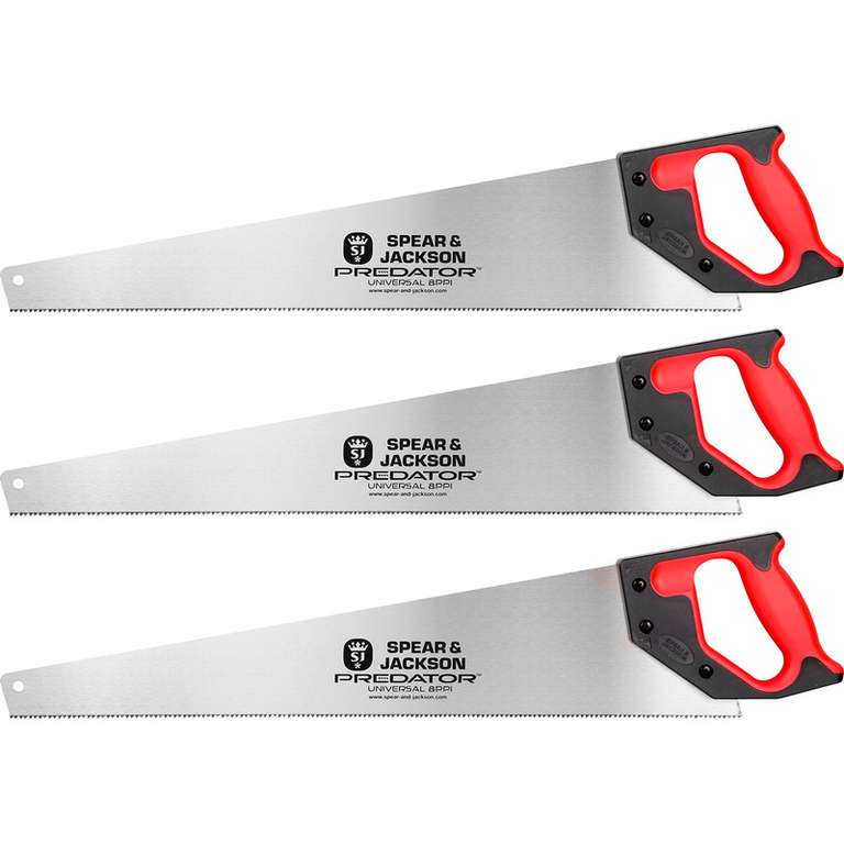 Predator Universal Saw Triple Pack 550mm (22") - £13.49 + Free Click & Collect @ Toolstation