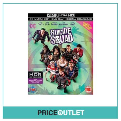 Suicide Squad - 4K Ultra HD - BLU-RAY - Brand New Sealed W/ Sleeve Sold by PriceOutlet