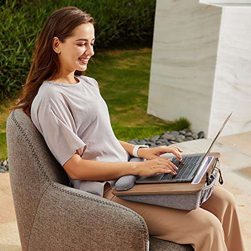 Portable Lap Desk with Pillow Cushion - £11.98 using voucher Sold by EU Happy Dispatches from Amazon