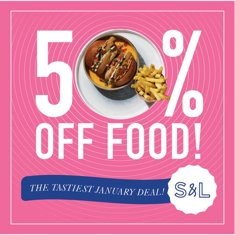 Enjoy 50% Off Lunch & Dinner at Slug & Lettuce - Quote JAN50 | hotukdeals