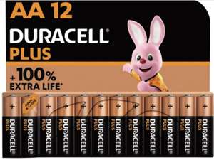 Duracell Plus Alkaline AA Batteries, pack of 12