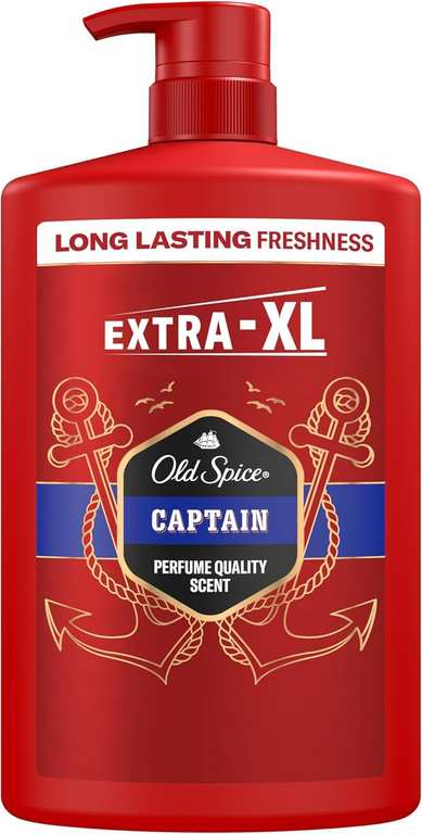 Old Spice Captain Shower Gel & Shampoo 1000ml - £4.08 with max s&s