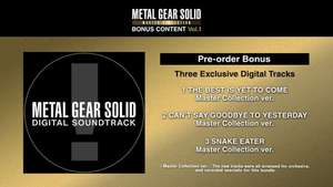 Metal Gear Solid Master Collection Vol. 1 Pre-Order Bonus Content (PlayStation 5 / Xbox Series X|S)