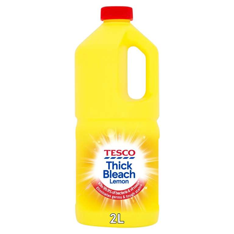 4 x Tesco Thick Bleach Lemon 2 Litre for £3.27 Clubcard Price instore @ Tesco (Redditch)