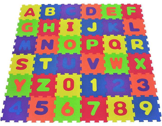 Chad Valley Numbers and Letters Foam Mats ( Free Collection)