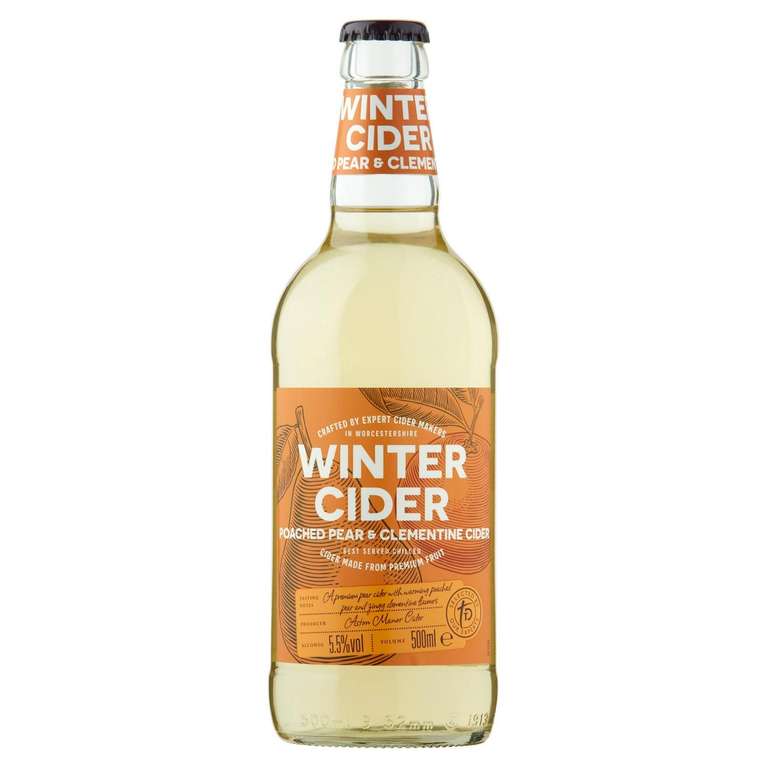 Taste The Difference Poached Pear / Winter Berry Cider 500ml bottle for £1 at Sainsbury's, Wandsworth Southside