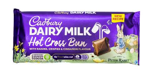 Cadbury Dairy Milk 110g Hot Cross Bun flavour 39p in-store Farmfoods Castle Bromwich