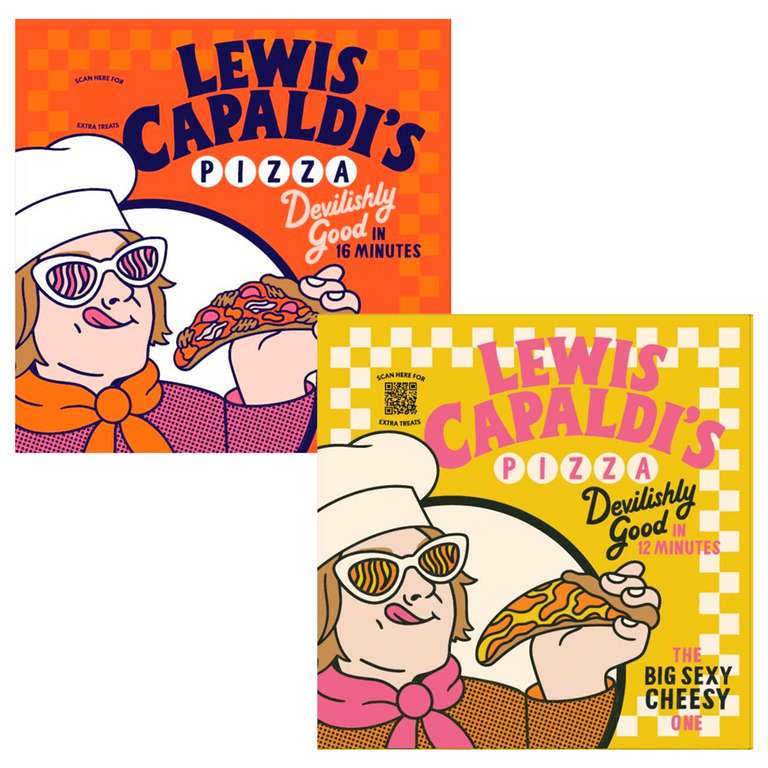 Lewis Capaldi's Pizzas - The Big Sexy Cheesy One / The Big Meaty One - £2 Each @ Iceland Online