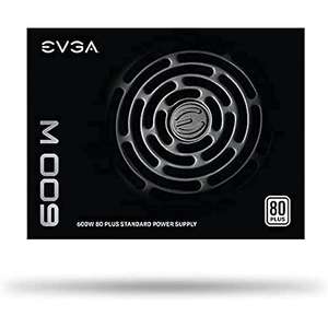 Evga 600 W1, 80+ White 600W, Power Supply 100-W1-0600-K3, Black