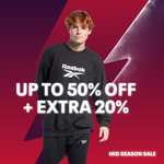 Up to 55% Off Sale + Extra 20% Off a £35 spend at checkout @ Reebok