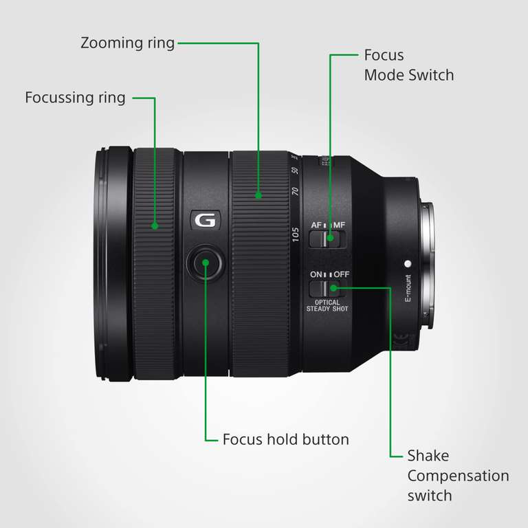 Sony SEL24105G Full Frame E-Mount 24-105mm F4 Constant Lens