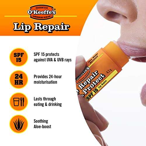 O'Keeffe's Lip Repair and Protect SPF15 4.2g - £2.57 S&S