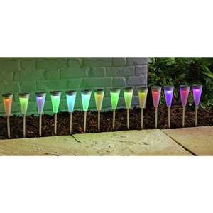 Garden by Sainsbury's Colour Change Solar Lights -Pack of 18 free collection