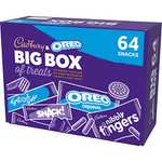 Cadbury & OREO Biscuits 64 pack Selection Bulk Box of Treats 1.8kg Milk Chocolate Fingers, Time Out