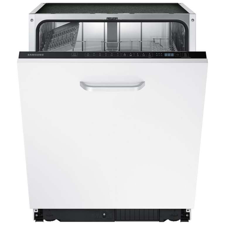 Get A Samsung DW60M6040BB 60cm Fully Integrated Dishwasher + A VR50T95735W Jet Bot AI+ Robot Vacuum Cleaner In White + Get £150 Cashback