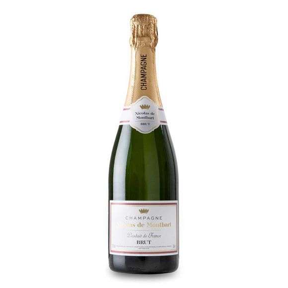 Nicolas De Montbart Champagne Brut (ABV 12.5%) 75cl £9.99 @ Aldi