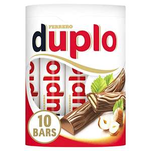 Kinder Duplo 10 Pack Single Bars £2.50 Prime (+£4.99 Non-Prime) @ Amazon
