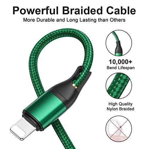 RAVIAD Multi 3 in 1 Charging Cable 1.2M USB Cable Nylon Braided with Micro USB Type C & Lightning Connector - Sold by YIHUI DIRECT FBA