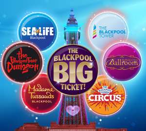 Merlin Blackpool - Half Price Big Ticket Voucher - £28.25 adult / £23 child via Planet Offers @ Bauer Media
