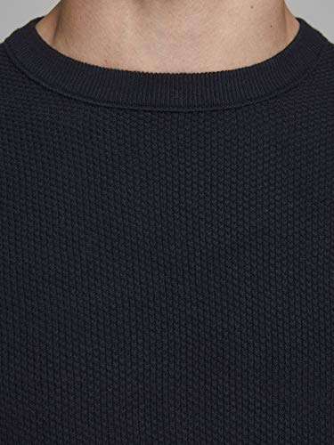 Jack & Jones Men's Jjehill Knit Crew Neck Noos Sweater (Black) - £13 (£11.70 with Prime Student) @ Amazon