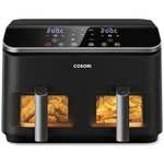 COSORI Dual Air Fryer, 8.5L Family Capacity, 8-In-1, Sync Cook & Finish, 2 Non-Stick Drawers, 2 Accessories, Energy Saving - w/voucher