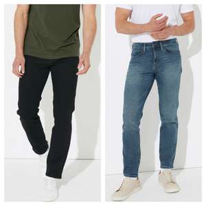 2 For £20 - Mid Wash Stretch Slim Fit Jeans (Waist 28-40) - Free Delivery W/Code