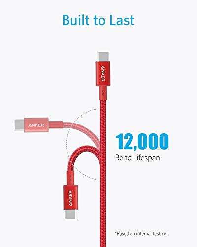 Anker 333 USB C to USB C Charger Cable (10ft 100W) ( available in 3 colours) -£9.59 @ Dispatches from Amazon Sold by AnkerDirect UK