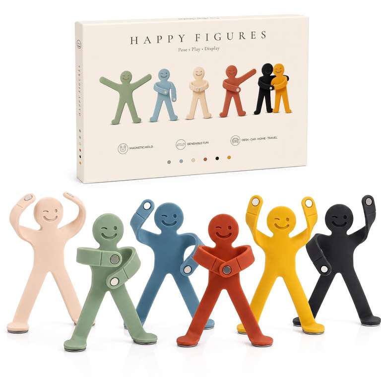 Maveek Magnetic Men, 6 Pcs Magnetic Human Figure Fridge Magnets Fidget ...