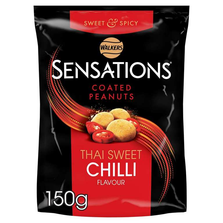 Walkers Sensations Coated Peanuts Thai Sweet Chilli 150g - Instore Harlequin, Watford