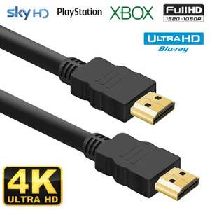 2M HDMI 4K 3D ARC High Speed v2.0 Cable £2.89 delivered @ bluechargedirect / ebay