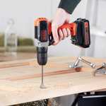 Black+Decker 18V Lithium-ion Drill Driver with a 1.5Ah Battery & 400mA Charger (+claim a free gift see op)
