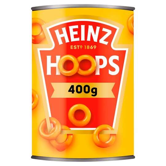 Heinz Spaghetti Hoops 400g - 2 for £1 at Farmfoods, Sunbury