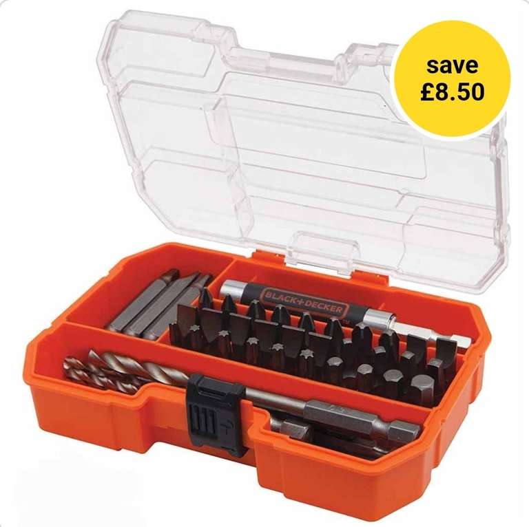 Black & Decker Accessory Set 45 Piece now £6.50 with Free Collection (Limited Stores) @ Wilko