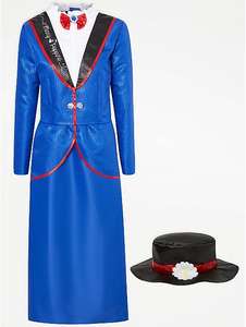 Women’s Disney Mary Poppins Fancy Dress Costume £6 free click and collect @ George
