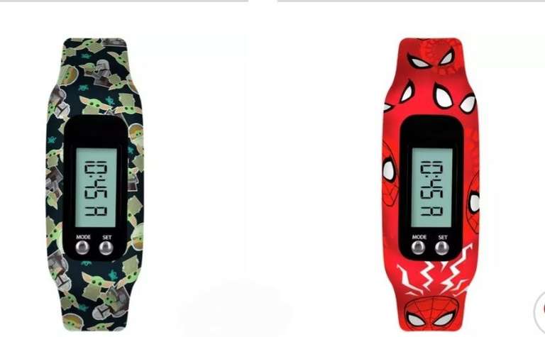 Kids Digital Silicone Strap Step Tracker Minecraft, LOL, Star Wars, Spiderman, Avengers £4.99 with Free Collection @Argos