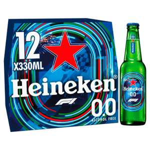 Heineken 0.0% Premium Alcohol Free Lager Beer 12x 330ml Bottles - Clubcard Price