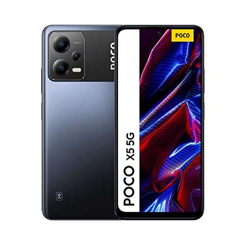 POCO X5 5G Black 8GB RAM 256GB ROM, 6.67” 120Hz FHD+ AMOLED, Snapdragon 695, 5000mAh, NFC (UK Version 2 Year Warranty) / 128GB £162.99