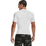 Under Armour Mens UA HG Armour Comp SS, Short-Sleeved Sports T-Shirt, Comfortable & Lightweight Gym Clothes (White)