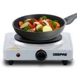Geepas Universal Single Electric Hot Plate Cooker - 1000 Watts / Alloy Steel £13.49 next day delivered, using codes @ Geepas