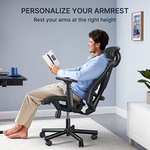 HUANUO Office Chair Ergonomic Desk Chair with Adjustable Lumbar Support and Headrest/Armrest £99.99 delivered @ Amazon / EU Happy