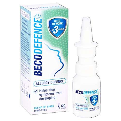Becodefence, Nasal Spray – AllergyHay Fever Defence from the First Signs of Symptoms – Possibly £4.72 With S&S Voucher
