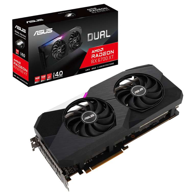 Asus Radeon 6700XT 12GB - £357.98 delivered (possible £40 cashback and further £25 promotion - £284.99) at Overclockers