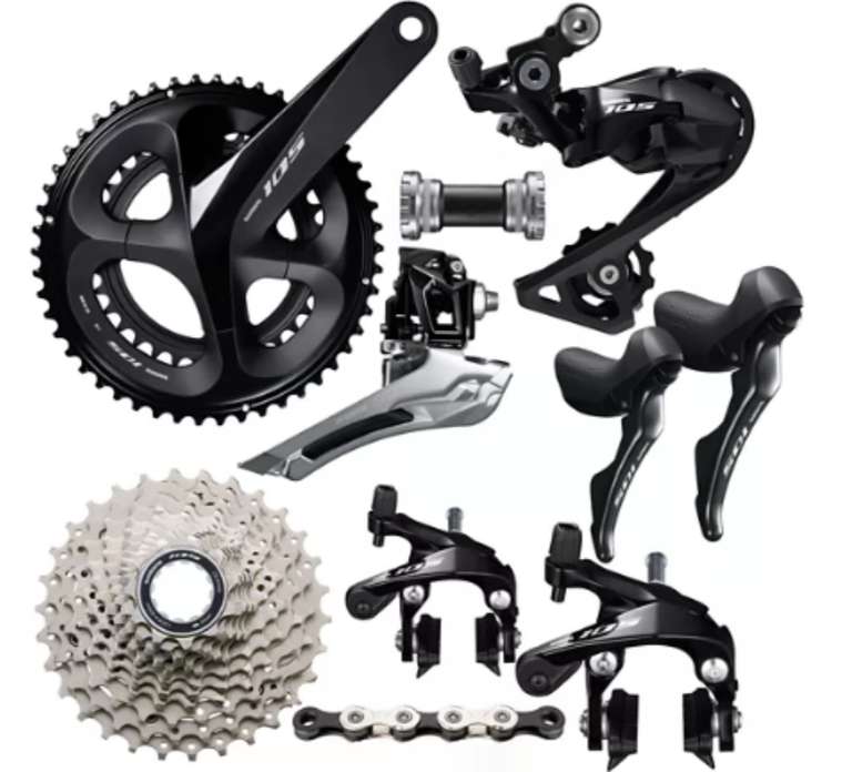 Shimano 105 R7000 11 Speed Rim Brake Road Groupset - £314.99 With Code @ Chain Reaction Cycles