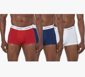 Calvin Klein Men's Boxers (Pack of 3) - White/Red/Navy (with voucher)