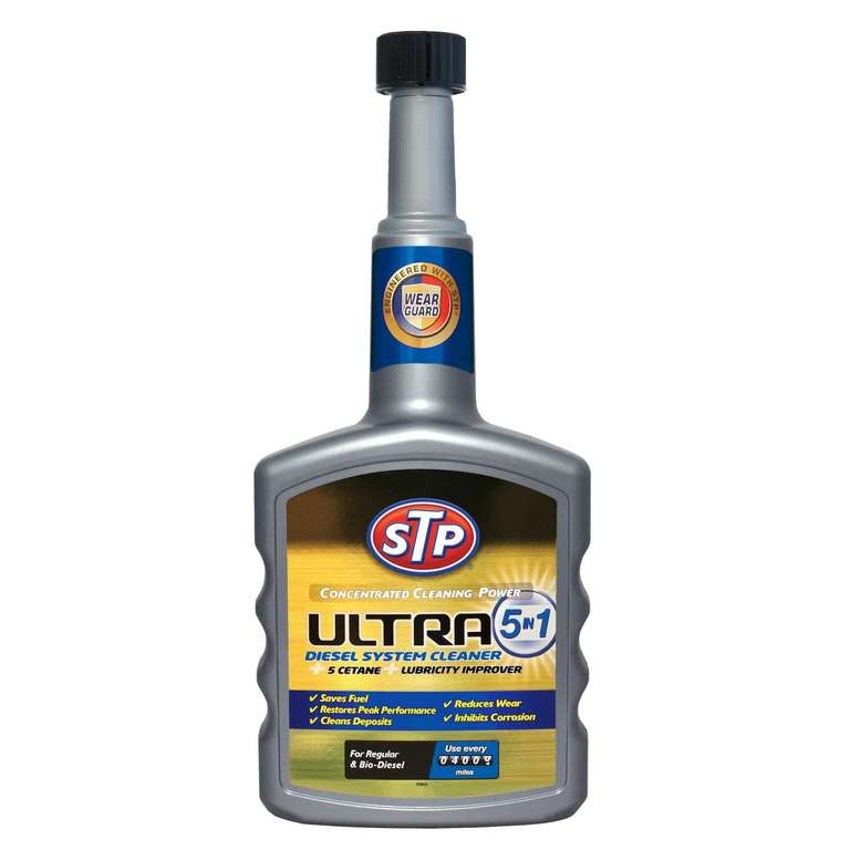 Ultra 5 in 1 Diesel Fuel System Cleaner, STP Concentrated Cleaning Power, Car Accessories, 400 ml
