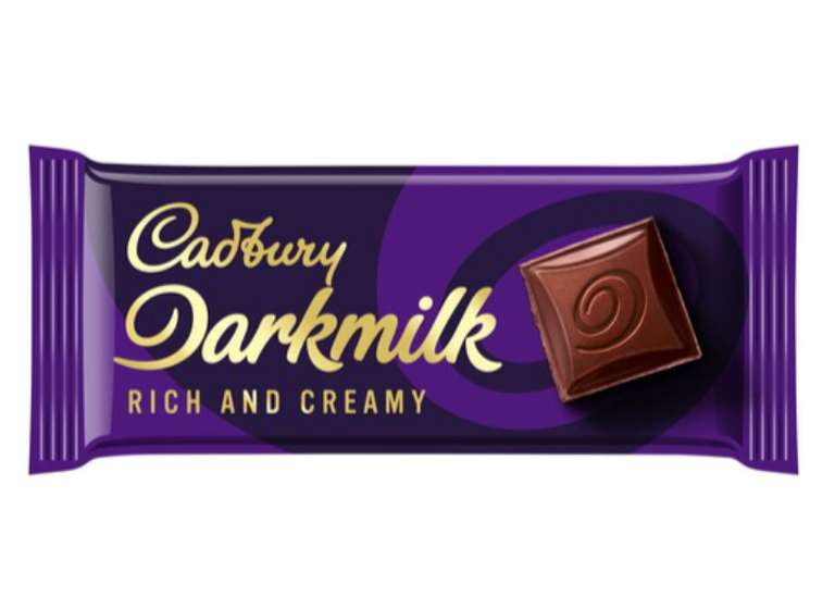 Cadbury’s Darkmilk 100g bars original, salted caramel , roasted almond & Orange - 69p each @ Herons (North Shields)