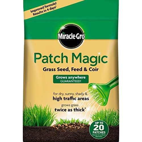 Miracle-Gro Patch Magic Grass Seed, Feed and Coir 1.5kg - 20 Patches - £15.40 @ Amazon