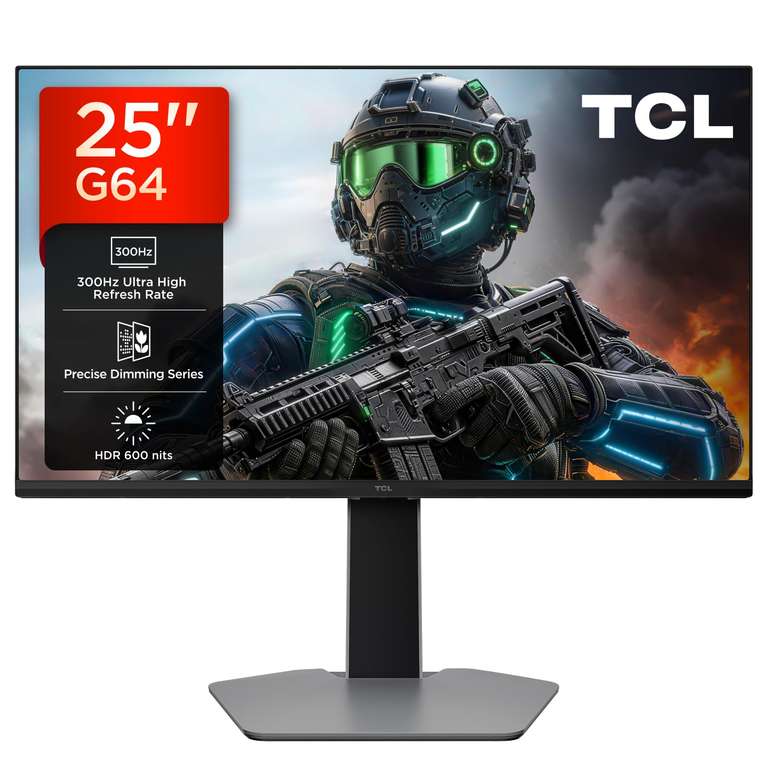 TCL 25G64 25” QD-Mini-LED Monitor — £149 at Amazon | hotukdeals
