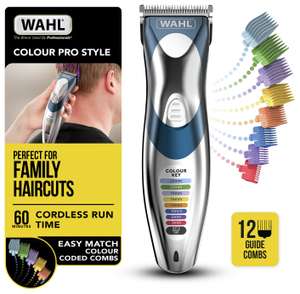 Wahl Colour Pro Style Cordless Hair Clipper - Free Click & Collect